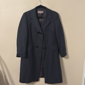 Jigsaw Wool/Cotton Blend Double Breasted Pea Coat